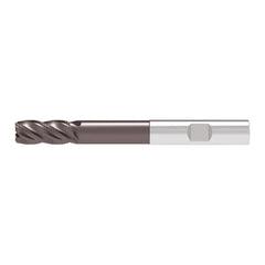 Corner Chamfer End Mill: 3.00 mm Dia, 8.00 mm LOC, 4 Flute, 0.15 mm Chamfer Width, Solid Carbide