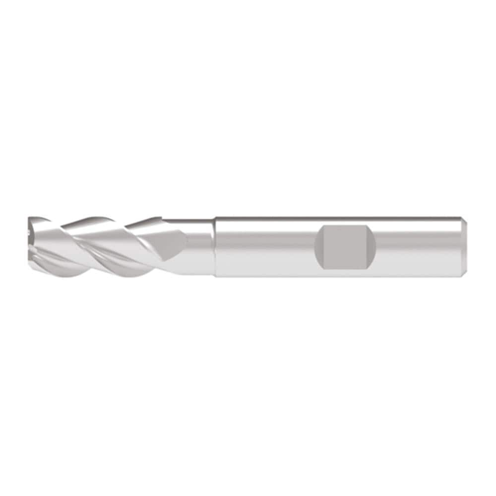 Corner Radius End Mill: 20.00 mm Dia, 42.00 mm LOC, 3.00 mm Radius, 3 Flute, Solid Carbide