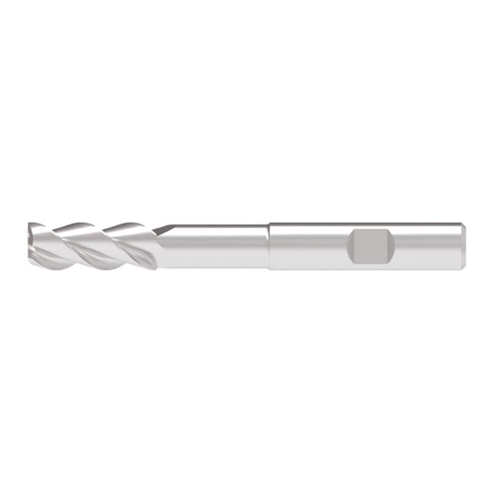 Corner Radius End Mill: 16.00 mm Dia, 41.00 mm LOC, 1.50 mm Radius, 3 Flute, Solid Carbide