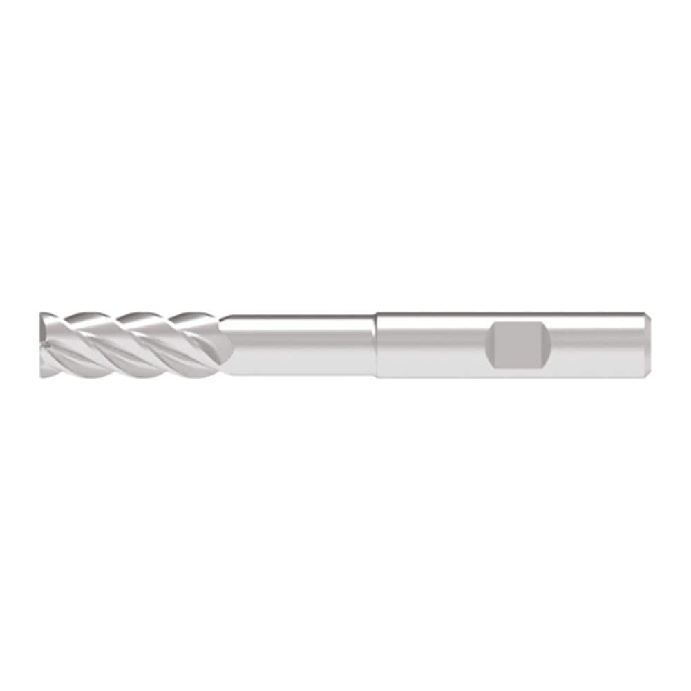 Corner Chamfer End Mill: 20.00 mm Dia, 52.00 mm LOC, 4 Flute, 0.20 mm Chamfer Width, Solid Carbide