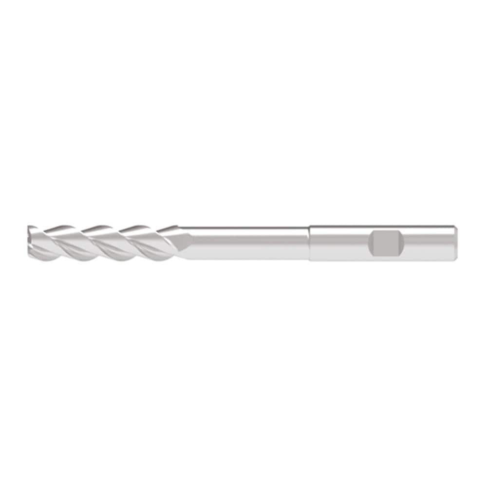 Corner Radius End Mill: 12.00 mm Dia, 49.00 mm LOC, 3.00 mm Radius, 3 Flute, Solid Carbide