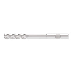 Corner Radius End Mill: 8.00 mm Dia, 33.00 mm LOC, 1.00 mm Radius, 3 Flute, Solid Carbide