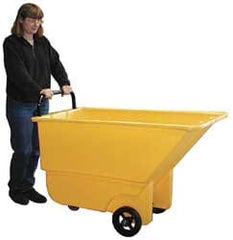 Polyethylene Basket Truck: 1/3 cu yd, 275 lb Capacity, 30" High, 26" Wide, 48" Long