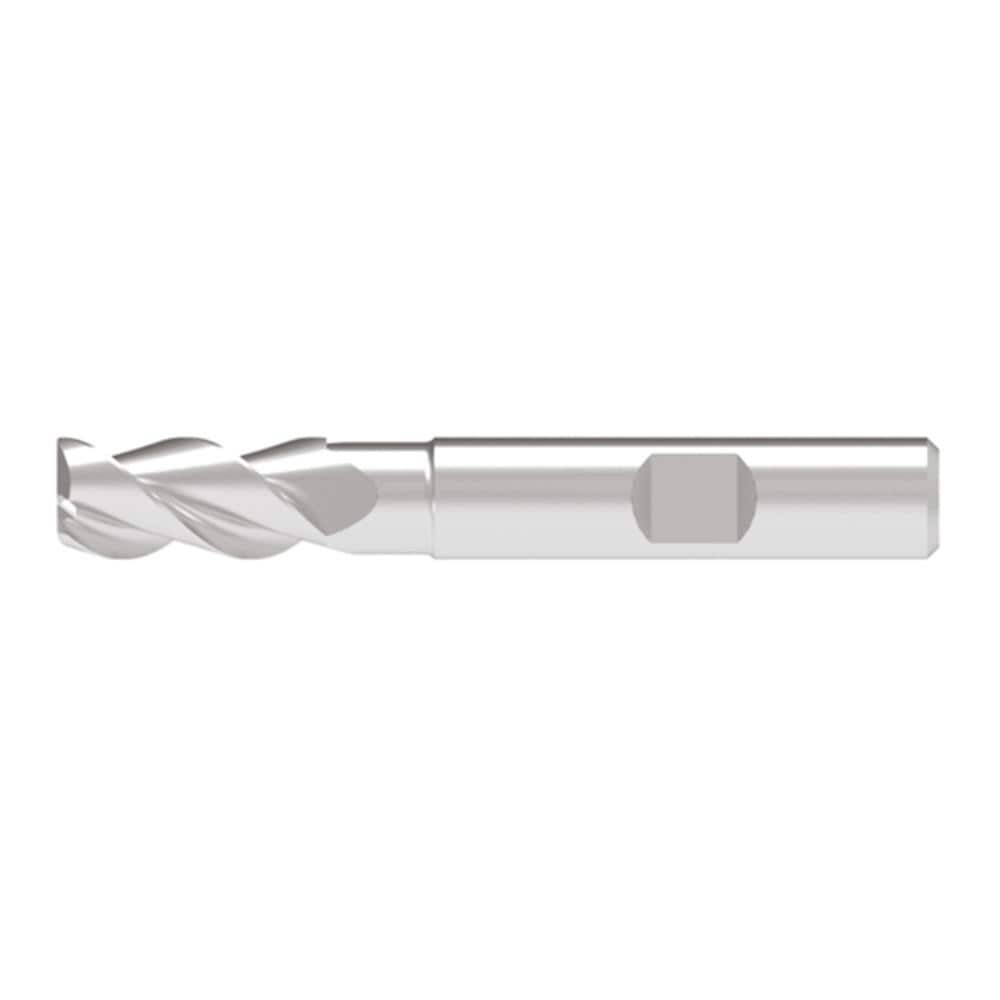 Corner Chamfer End Mill: 19.50 mm Dia, 41.00 mm LOC, 3 Flute, 0.20 mm Chamfer Width, Solid Carbide