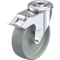 Standard Casters; Mount: Hollow Kingpin; Caster Type: Swivel; Bearing Type: Precision Ball; Style: Double Ball; Wheel Diameter (Inch): 5; Wheel Width (Inch): 1-1/4