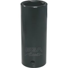 Impact Socket: 1/2" Drive, 1-1/8" Socket, Hex Drive