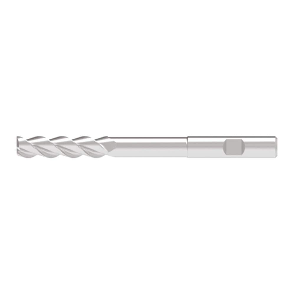 Corner Radius End Mill: 6.00 mm Dia, 25.00 mm LOC, 1.00 mm Radius, 3 Flute, Solid Carbide