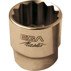 Specialty Sockets; Socket Type: Non-Impact; Drive Size: 1/2; Socket Size: 1-1/8 in; Finish: Satin