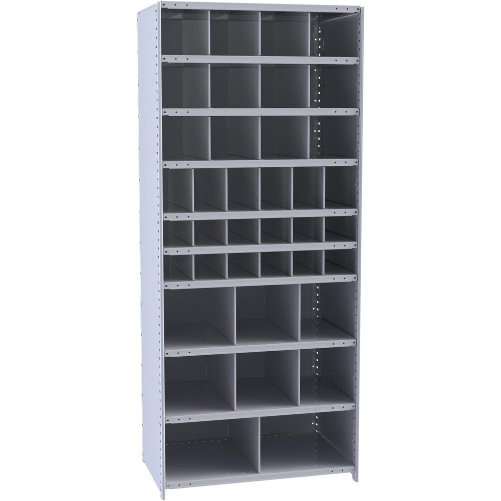 Bin Shelving; Bin Shelving Type: Clip Shelving; Shelf Construction: Solid; Shelf Type: Fixed; Shelf Capacity: 800; Assembled: No; Shelf Material: Steel; Shelf Color: Dark Gray; Load Capacity (Lb.