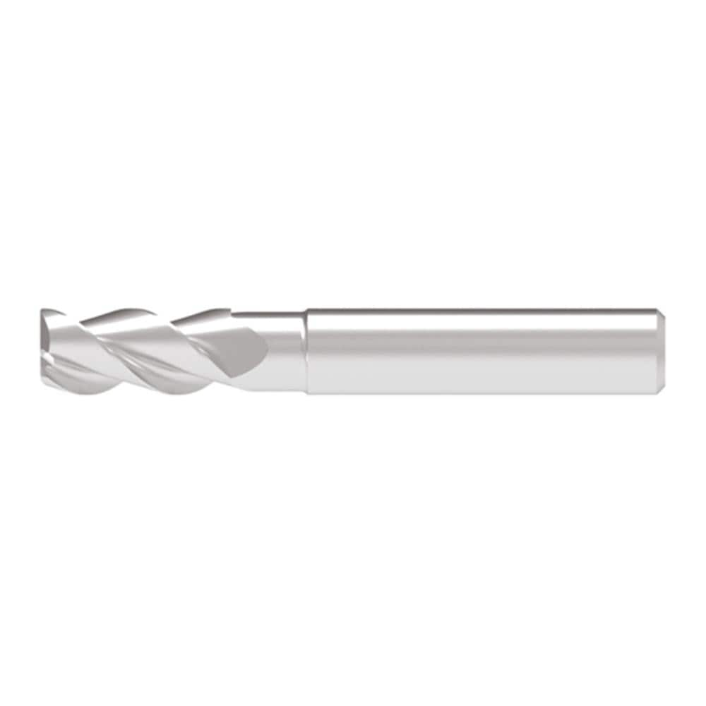 Corner Chamfer End Mill: 10.00 mm Dia, 22.00 mm LOC, 3 Flute, 0.20 mm Chamfer Width, Solid Carbide