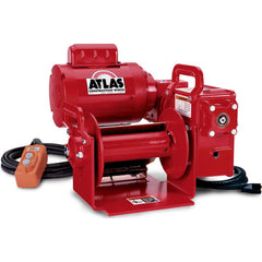 Manual Winch: 2000 lb Line Pull Capacity, 150' Cable