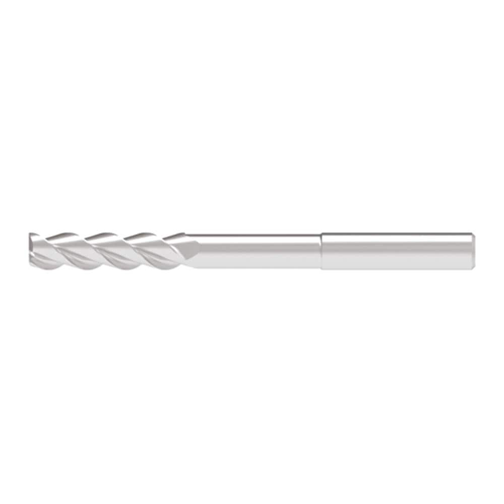 Corner Radius End Mill: 12.00 mm Dia, 49.00 mm LOC, 4.00 mm Radius, 3 Flute, Solid Carbide