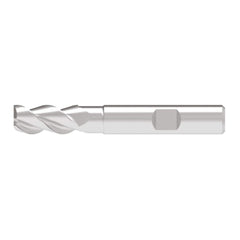 Corner Chamfer End Mill: 11.00 mm Dia, 25.00 mm LOC, 3 Flute, 0.20 mm Chamfer Width, Solid Carbide