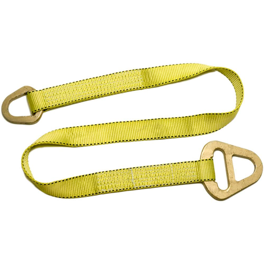 Triangle & Choker, Type 1 Web Sling: 4' Long, 4" Wide, 11500 lb Vertical Capacity, Nylon