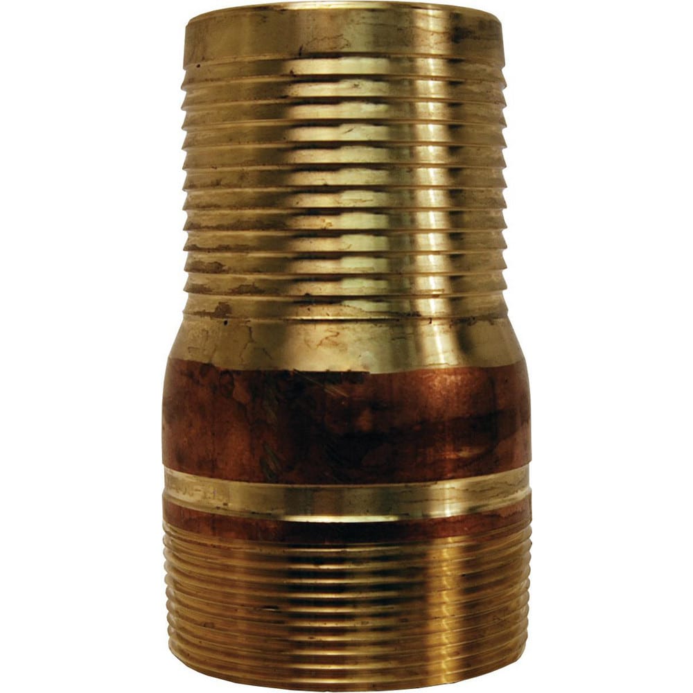 Combination Nipples For Hoses; Type: King Nipple; Material: Brass; Thread Standard: Male NPT; Thread Size: 2-1/2 in; Overall Length: 5.56 in; Epa Watersense Certified: No