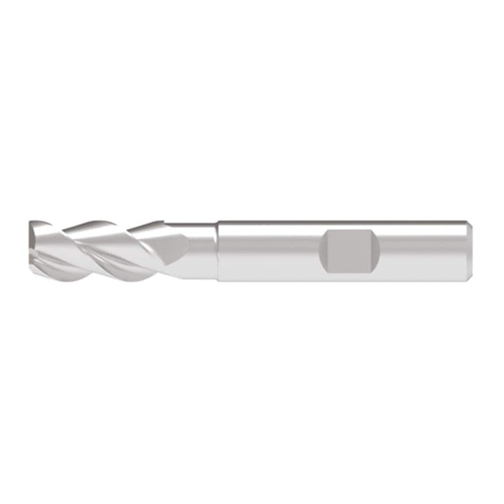 Corner Chamfer End Mill: 2.00 mm Dia, 4.50 mm LOC, 3 Flute, 0.05 mm Chamfer Width, Solid Carbide