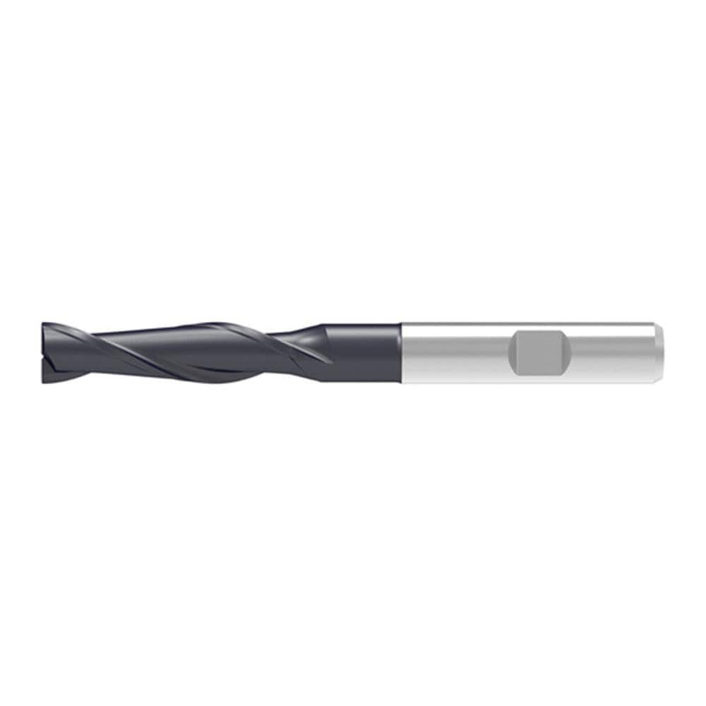 Corner Chamfer End Mill: 16.00 mm Dia, 65.00 mm LOC, 2 Flute, 0.20 mm Chamfer Width, Solid Carbide