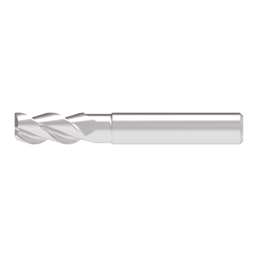 Corner Chamfer End Mill: 10.50 mm Dia, 25.00 mm LOC, 3 Flute, 0.20 mm Chamfer Width, Solid Carbide