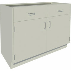 Cabinet Components & Accessories; Accessory Type: Base Cabinet; For Use With: Standing Height Cabinets; Overall Depth: 22 in; Overall Height: 35.1 in; Material: Steel; Color: Pearl; Overall Width: 48