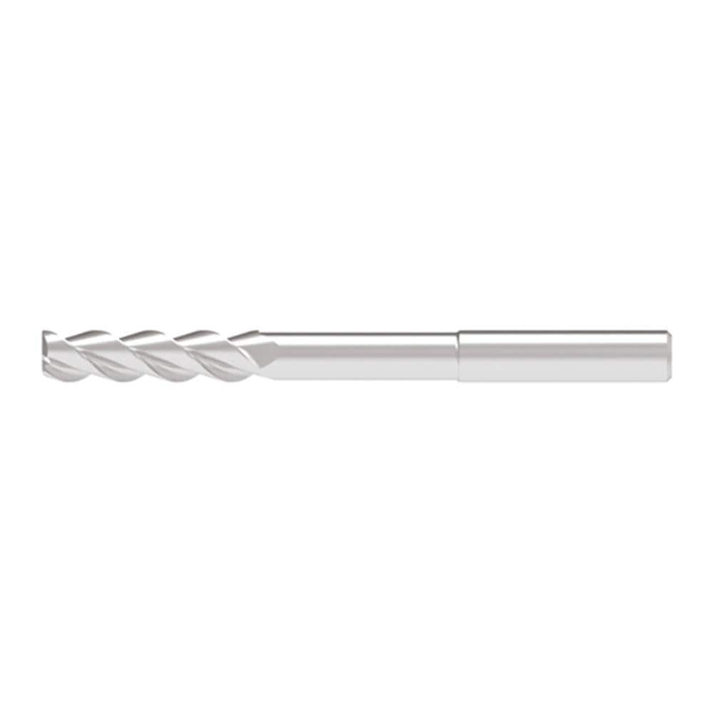 Corner Chamfer End Mill: 9.00 mm Dia, 41.00 mm LOC, 3 Flute, 0.20 mm Chamfer Width, Solid Carbide