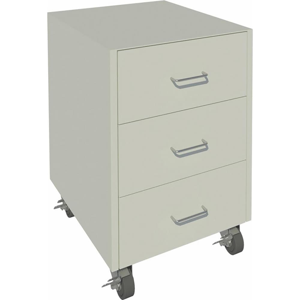 Cabinet Components & Accessories; Accessory Type: Mobile Cabinet; For Use With: Mobile Cabinet; Overall Depth: 22 in; Overall Height: 27.065 in; Material: Steel; Color: Pearl; Overall Width: 18