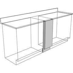 Cabinet Components & Accessories; Accessory Type: Front Filler; For Use With: Standing Height Cabinets; Overall Depth: 4 in; Overall Height: 35.1 in; Material: Steel; Color: Pearl; Overall Width: 18