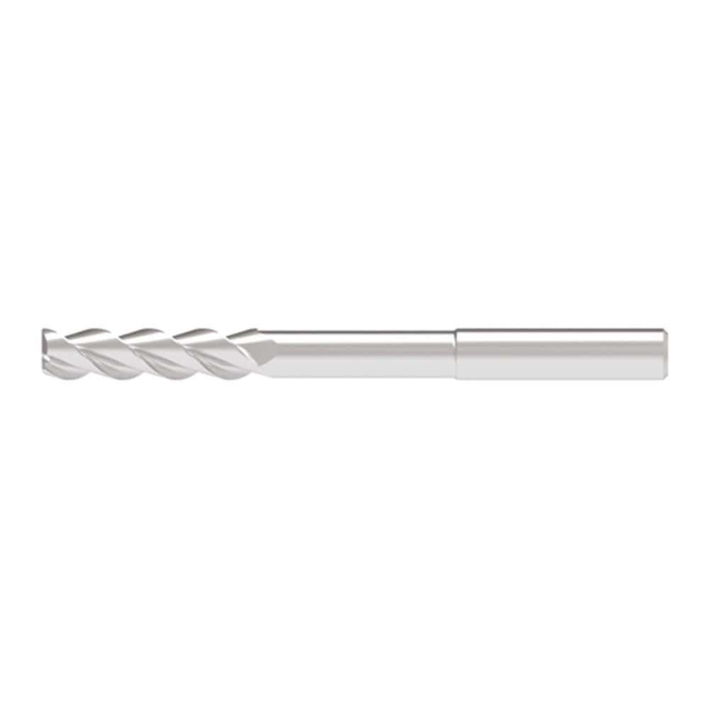 Corner Chamfer End Mill: 5.50 mm Dia, 25.00 mm LOC, 3 Flute, 0.10 mm Chamfer Width, Solid Carbide