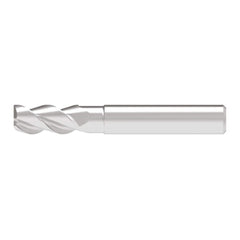 Corner Chamfer End Mill: 5.50 mm Dia, 13.00 mm LOC, 3 Flute, 0.10 mm Chamfer Width, Solid Carbide