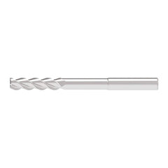 Corner Chamfer End Mill: 5.00 mm Dia, 20.50 mm LOC, 3 Flute, 0.10 mm Chamfer Width, Solid Carbide