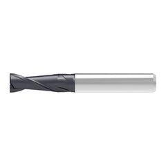 Corner Chamfer End Mill: 4.80 mm Dia, 10.00 mm LOC, 2 Flute, 0.12 mm Chamfer Width, Solid Carbide