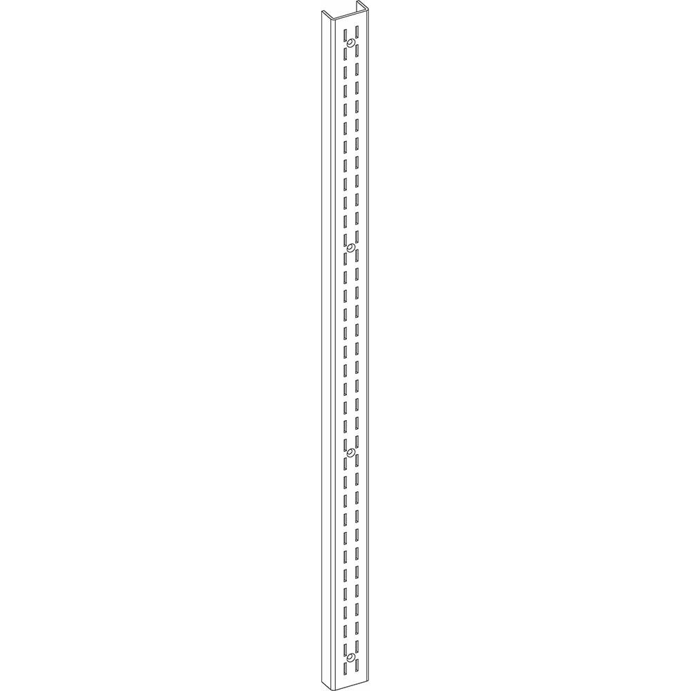 Cabinet Components & Accessories; Accessory Type: Wall Stancion; For Use With: Wall Shelving; Overall Depth: 0.5 in; Overall Height: 60 in; Material: Resin; Color: Black