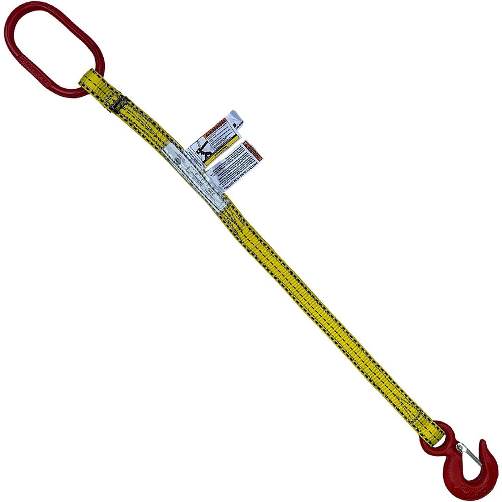 Bridle, Type 10 Web Sling: 10' Long, 1" Wide, 3000 lb Vertical Capacity, Polyester