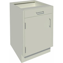 Cabinet Components & Accessories; Accessory Type: Base Cabinet; For Use With: Sitting Height Cabinets; Overall Depth: 22 in; Overall Height: 27.6 in; Material: Steel; Color: Pearl; Overall Width: 18