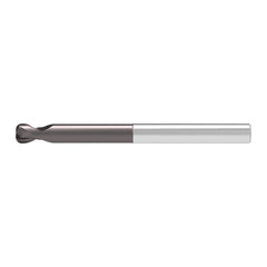 Corner Radius End Mill: 10.00 mm Dia, 8.00 mm LOC, 3.00 mm Radius, 2 Flute, Solid Carbide