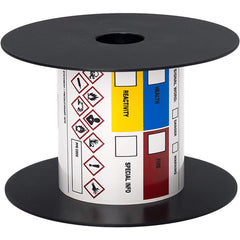 Labels, Ribbons & Tapes; Application: Safety Labeling, OSHA Compliance, GHS Labeling; Type: Thermal Transfer Printable Label; Color Family: White; Color: White