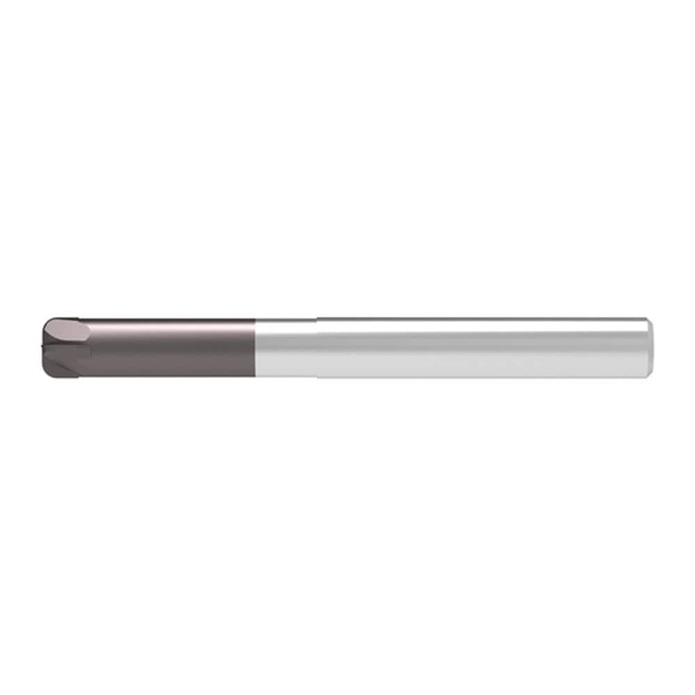 Corner Radius End Mill: 16.00 mm Dia, 8.00 mm LOC, 4.00 mm Radius, 8 Flute, Solid Carbide