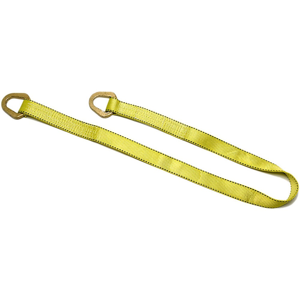 Triangle & Triangle, Type 2 Web Sling: 8' Long, 2" Wide, 6400 lb Vertical Capacity, Nylon