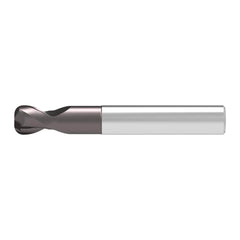 Corner Radius End Mill: 12.00 mm Dia, 10.00 mm LOC, 1.50 mm Radius, 2 Flute, Solid Carbide