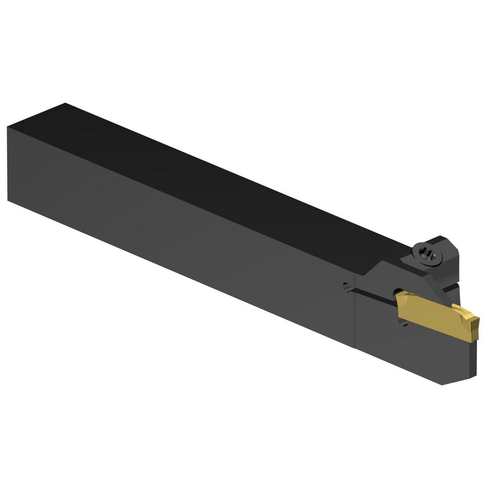 Indexable Grooving/Cut-Off Toolholders; Hand of Holder: Left Hand; Maximum Depth of Cut (Decimal Inch): 0.6700; Maximum Depth of Cut (mm): 17.02; Maximum Groove Width (Decimal Inch): 0.1098; Maximum Groove Width (mm): 2.79; Minimum Groove Width (Decimal I