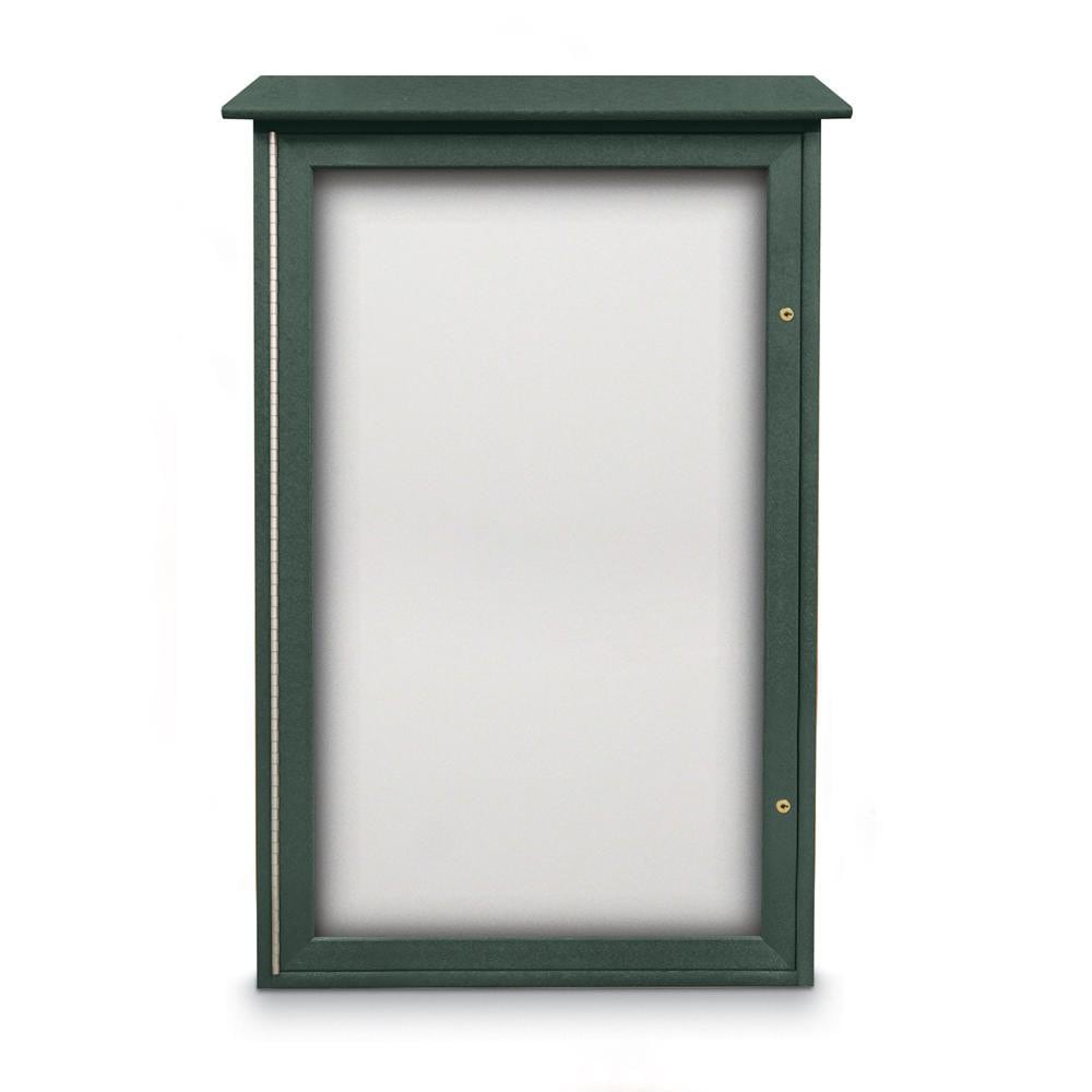 Laminate Dry Erase: 42" Wide, 26" High, Melamine, Woodland Green