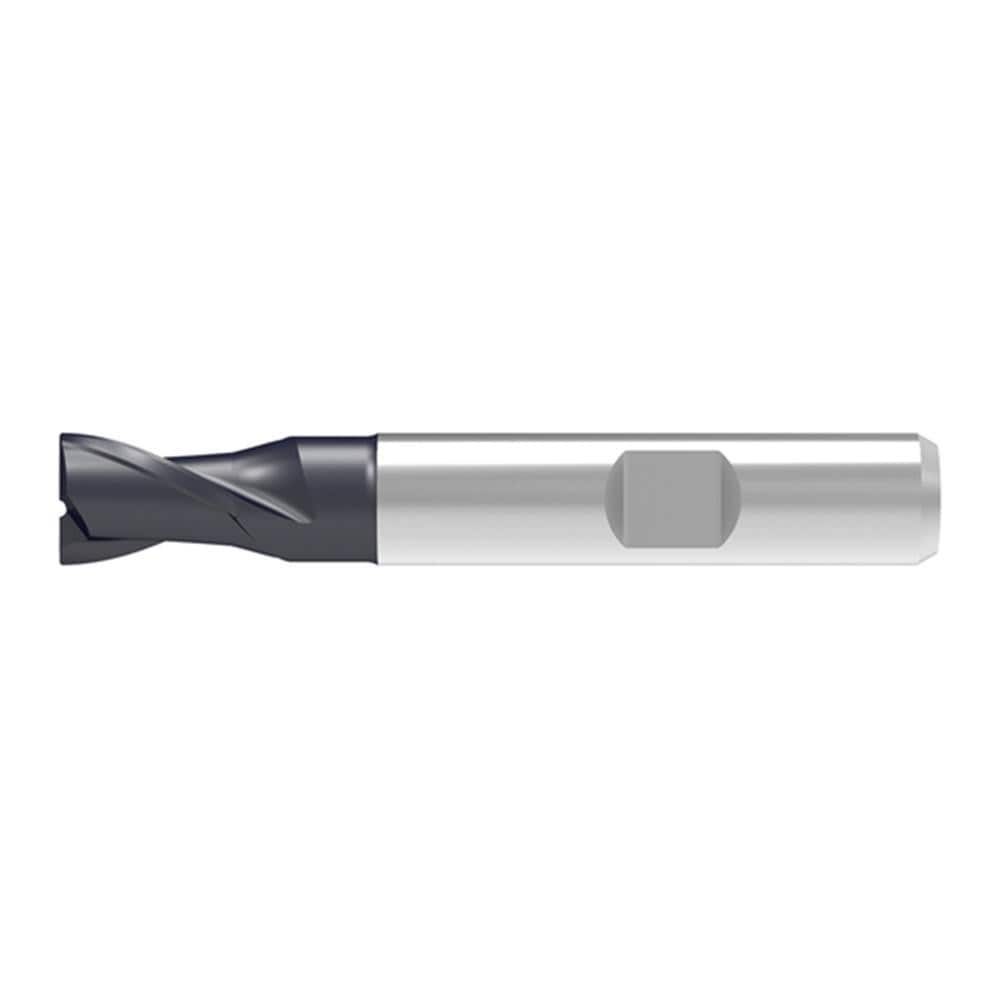 Corner Chamfer End Mill: 3.80 mm Dia, 7.00 mm LOC, 2 Flute, 0.07 mm Chamfer Width, Solid Carbide