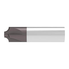 Corner Rounding End Mill: 1.00 mm Radius, 6.00 mm Dia, 4 Flutes, 1.00 mm LOC, Solid Carbide