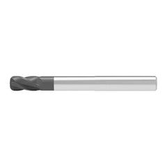 Corner Radius End Mill: 12.00 mm Dia, 22.00 mm LOC, 4.00 mm Radius, 4 Flute, Solid Carbide