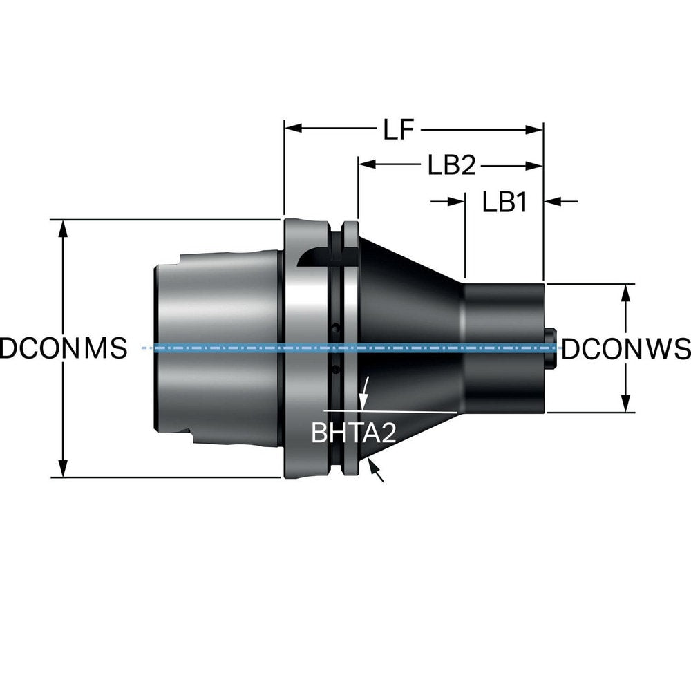 Modular Tool Holding System Adapters; Modular Connection Size: C6; Modular System Size: 125;C6; Projection (Decimal Inch): 3.5827; Projection (mm): 91.000; Overall Length (mm): 120; Overall Length (Decimal Inch): 4.7244; Through Coolant: Yes