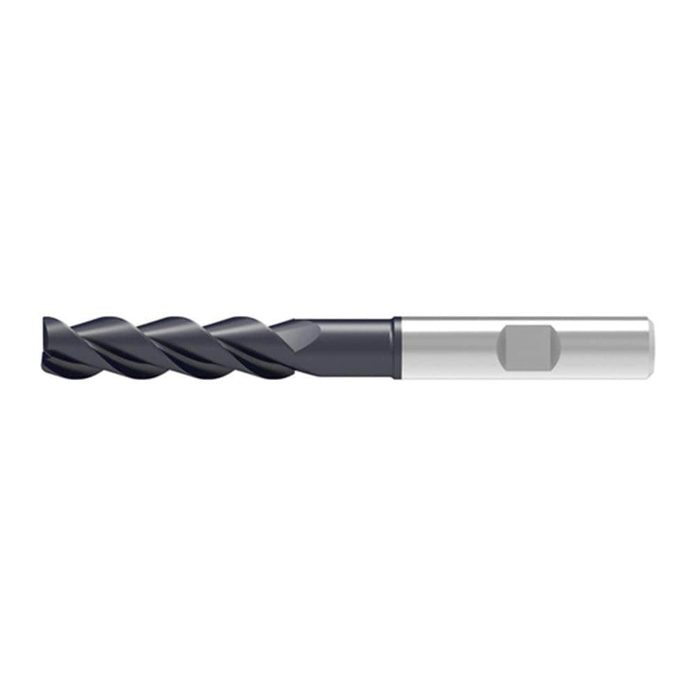 Corner Chamfer End Mill: 20.00 mm Dia, 65.00 mm LOC, 3 Flute, 0.30 mm Chamfer Width, Solid Carbide