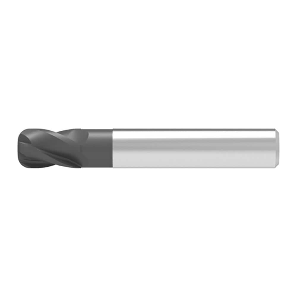 Corner Radius End Mill: 5.00 mm Dia, 9.00 mm LOC, 1.50 mm Radius, 4 Flute, Solid Carbide