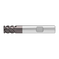 Corner Radius End Mill: 20.00 mm Dia, 26.00 mm LOC, 2.00 mm Radius, 4 Flute, Solid Carbide