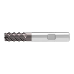 Corner Radius End Mill: 6.00 mm Dia, 13.00 mm LOC, 0.50 mm Radius, 4 Flute, Solid Carbide