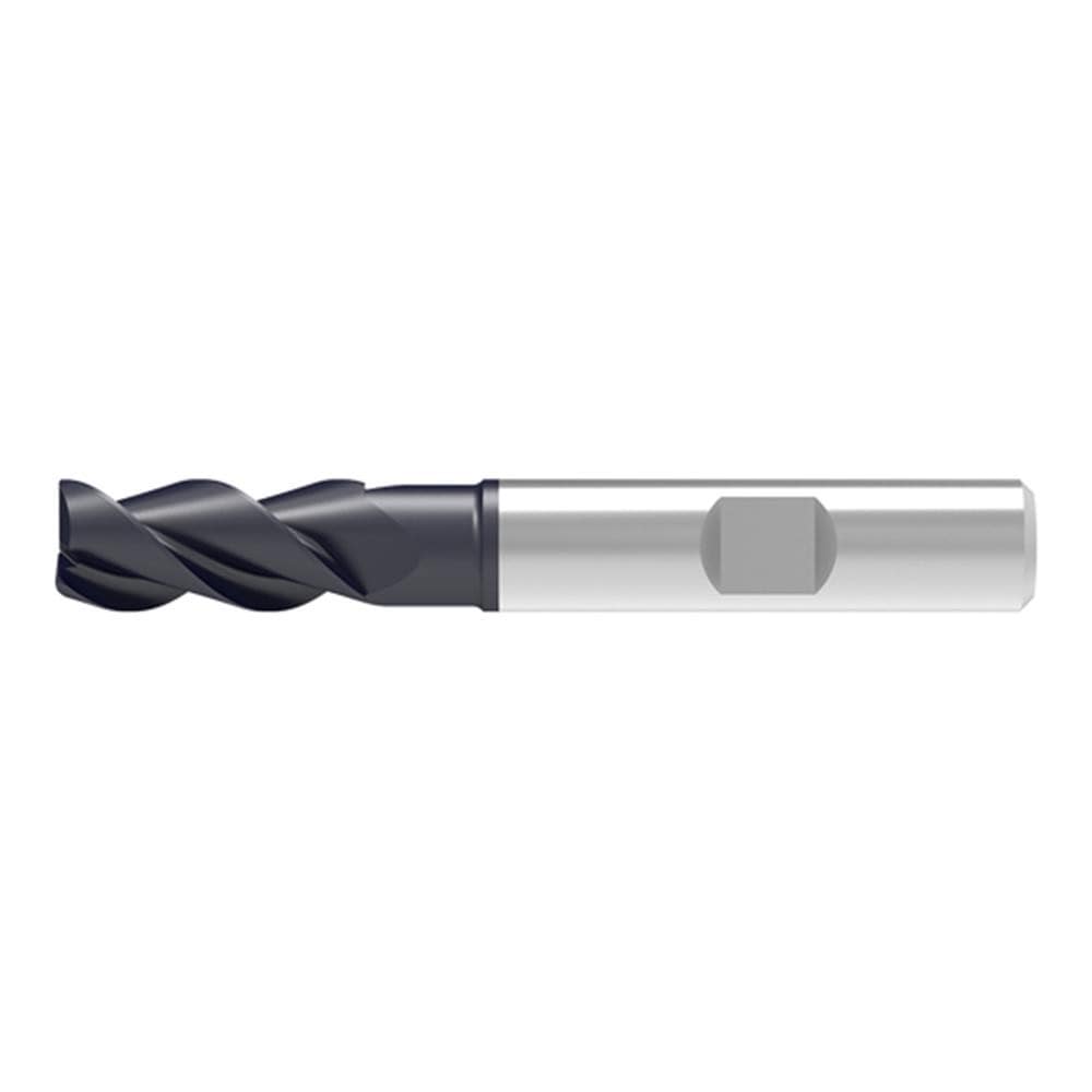 Corner Chamfer End Mill: 10.00 mm Dia, 25.00 mm LOC, 3 Flute, 0.20 mm Chamfer Width, Solid Carbide