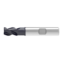 Corner Chamfer End Mill: 9.00 mm Dia, 13.00 mm LOC, 3 Flute, 0.20 mm Chamfer Width, Solid Carbide